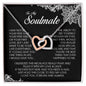 To My Soulmate, Interlocking Heart Necklace