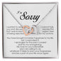 I'm Sorry Gift, Interlocking Heart Necklace