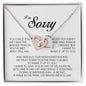 I'm Sorry Gift, Interlocking Heart Necklace