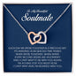 To My Soulmate, Interlocking Heart Necklace