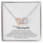 To My Stepdaughter Gift, Interlocking Heart Necklace