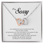I'm Sorry Gift, Interlocking Heart Necklace