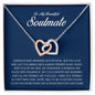 To My Soulmate, Interlocking Heart Necklace