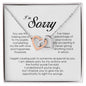 I'm Sorry Gift, Interlocking Heart Necklace