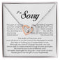 I'm Sorry Gift, Interlocking Heart Necklace