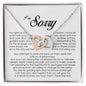 I'm Sorry Gift, Interlocking Heart Necklace