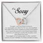 I'm Sorry Gift, Interlocking Heart Necklace