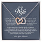 To My Wife, Interlocking Heart Necklace