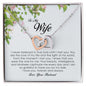 To My Wife , Interlocking Heart Necklace
