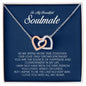 To My Soulmate, Interlocking Heart Necklace