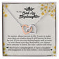To My Badass Stepdaughter, Interlocking Heart Necklace