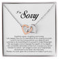 I'm Sorry Gift, Interlocking Heart Necklace