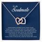 To My Soulmate, Interlocking Heart Necklace