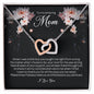 To My Amazing Mom, Interlocking Heart Necklace
