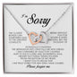 I'm Sorry Gift, Interlocking Heart Necklace