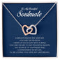 To My Soulmate, Interlocking Heart Necklace