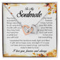 To My Soulmate, Interlocking Heart Necklace
