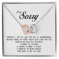I'm Sorry Gift, Interlocking Heart Necklace