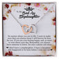 To My Badass Stepdaughter, Interlocking Heart Necklace