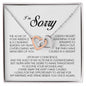 I'm Sorry Gift, Interlocking Heart Necklace