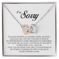 I'm Sorry Gift, Interlocking Heart Necklace