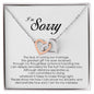 I'm Sorry Gift, Interlocking Heart Necklace