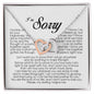 I'm Sorry Gift, Interlocking Heart Necklace