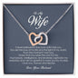To My Wife, Interlocking Heart Necklace