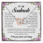 To My Soulmate, Interlocking Heart Necklace