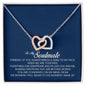 To My Soulmate, Interlocking Heart Necklace