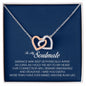 To My Soulmate, Interlocking Heart Necklace