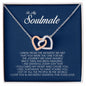 To My Soulmate, Interlocking Heart Necklace