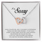 I'm Sorry Gift, Interlocking Heart Necklace