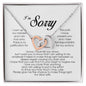 I'm Sorry Gift, Interlocking Heart Necklace