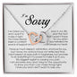 I'm Sorry Gift, Interlocking Heart Necklace
