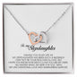To My Stepdaughter Gift, Interlocking Heart Necklace