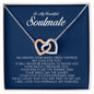 To My Soulmate, Interlocking Heart Necklace