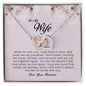To My Wife , Interlocking Heart Necklace