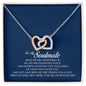To My Soulmate, Interlocking Heart Necklace