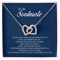 To My Soulmate, Interlocking Heart Necklace