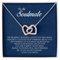 To My Soulmate, Interlocking Heart Necklace