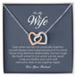 To My Wife, Interlocking Heart Necklace