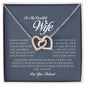 To My Beautiful Wife, Interlocking Heart Necklace