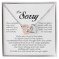 I'm Sorry Gift, Interlocking Heart Necklace