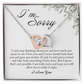 Sorry Gift for Her, Interlocking Hearts Necklace