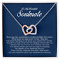 To My Soulmate, Interlocking Heart Necklace