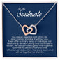 To My Soulmate, Interlocking Heart Necklace