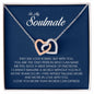 To My Soulmate, Interlocking Heart Necklace