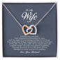 To My Wife, Interlocking Heart Necklace