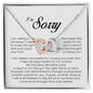 I'm Sorry Gift, Interlocking Heart Necklace